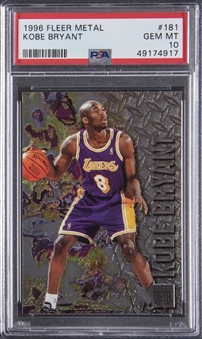 1996-97 Fleer Metal #181 Kobe Bryant Rookie Card - PSA GEM MT 10 